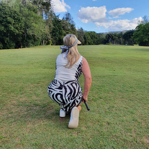 Women's Golf Skort - Dancing Zebra