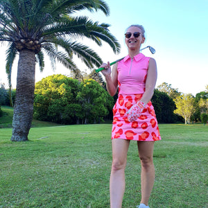 Women's Golf Skort - A Leopard's Spots are Always Pink