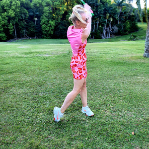 Women's Sleeveless Golf Top - A Leopard's Spots are Always Pink