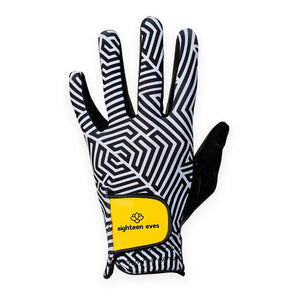 Women's Leather Golf Glove - (Ah)mazeing Black
