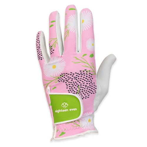 Women's Leather Golf Glove - Fresh as a Daisy Pink