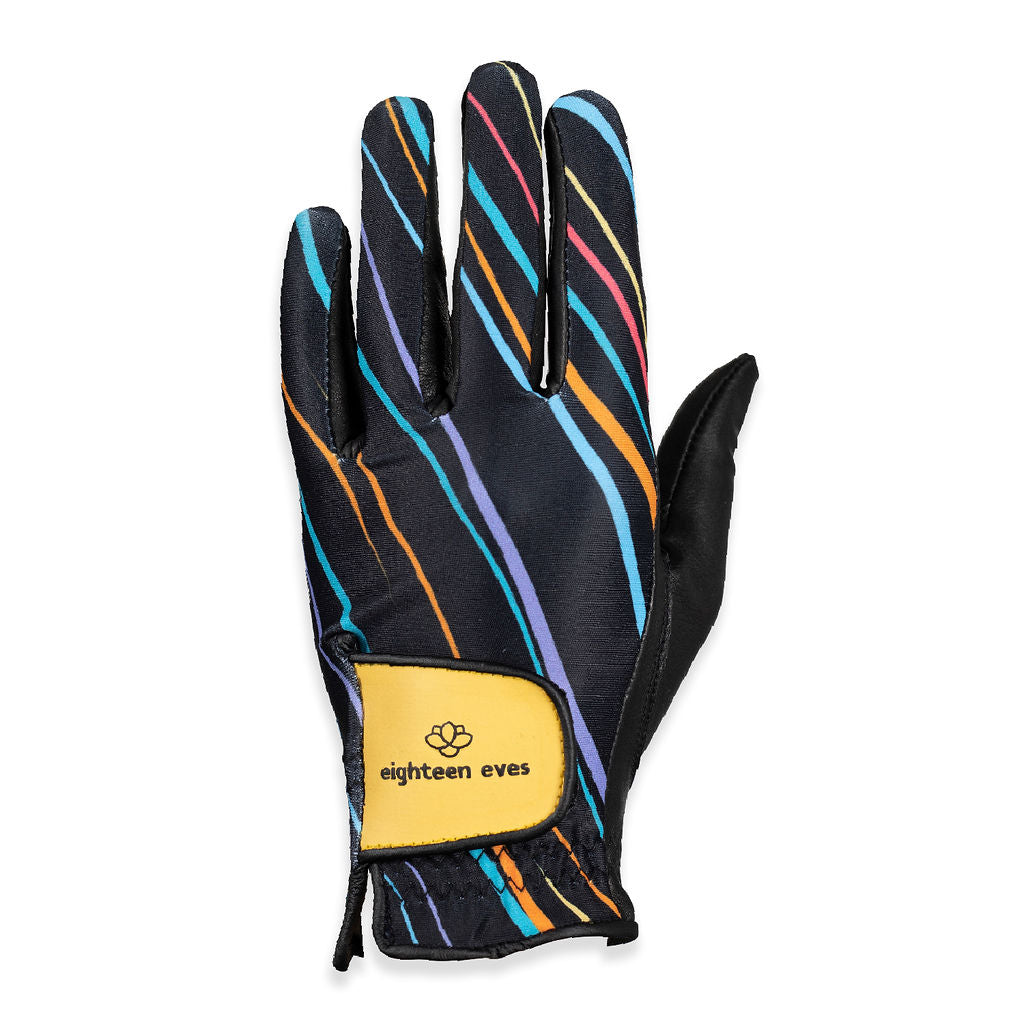 Women's Leather Golf Glove - A Drizzle of Good Times Black